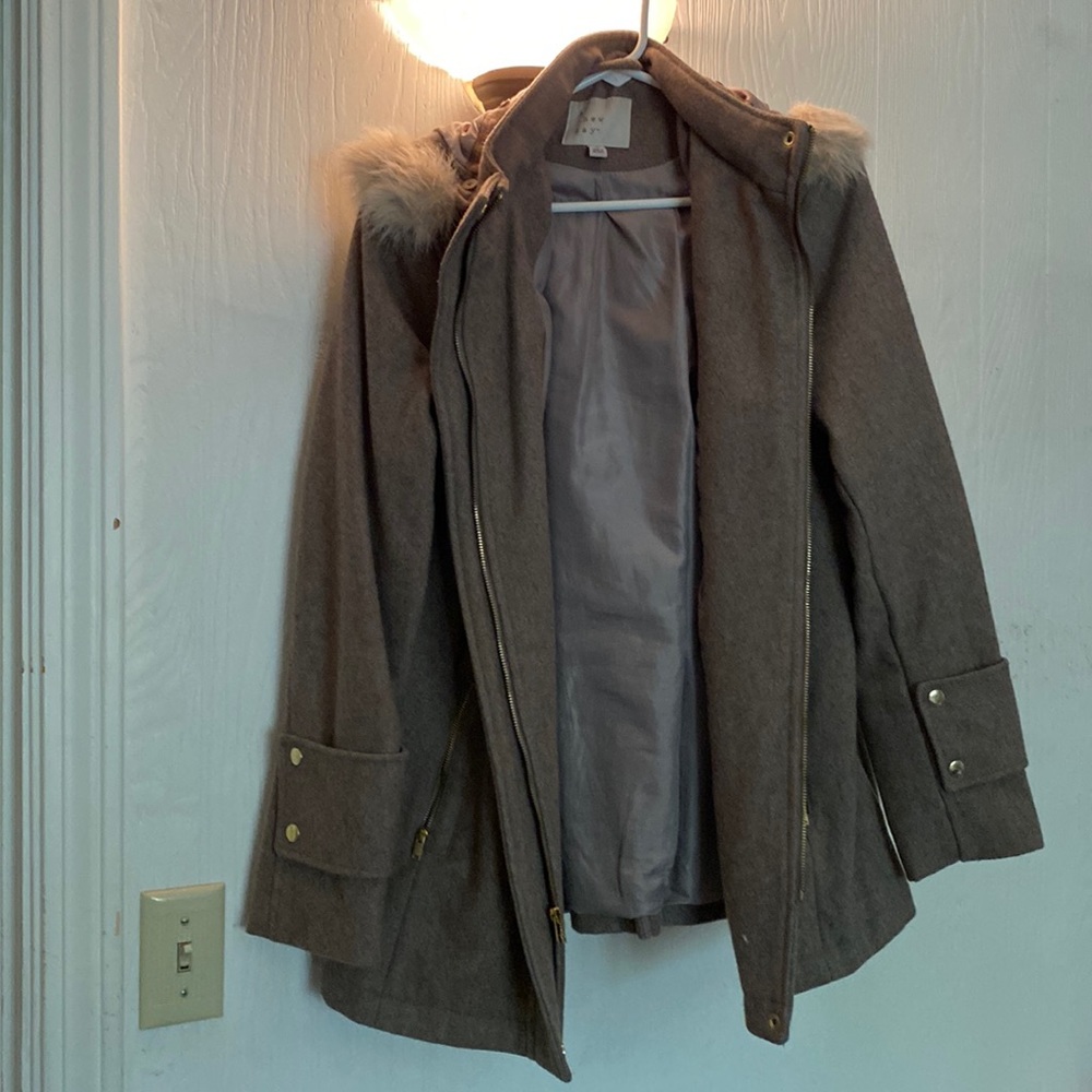 Wool blend coat